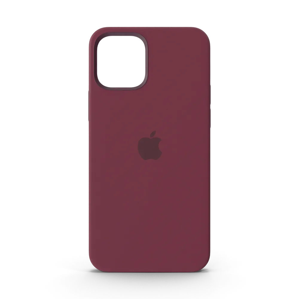 iPhone 12 Silicone Case with MagSafe Plum, photo 1
