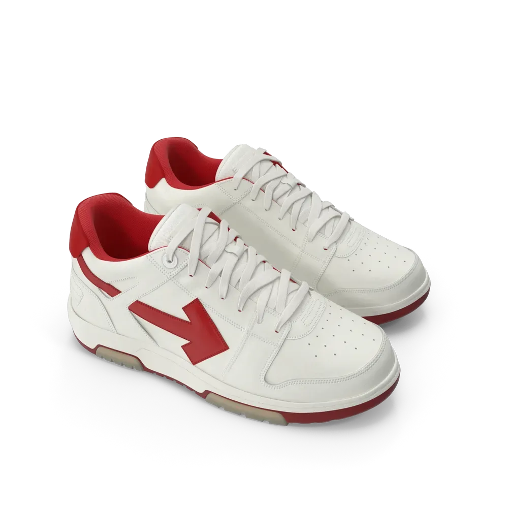 Sports Sneakers Off White & Red, photo 2