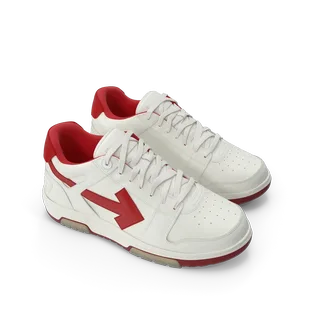 Sports Sneakers Off White & Red, photo 2