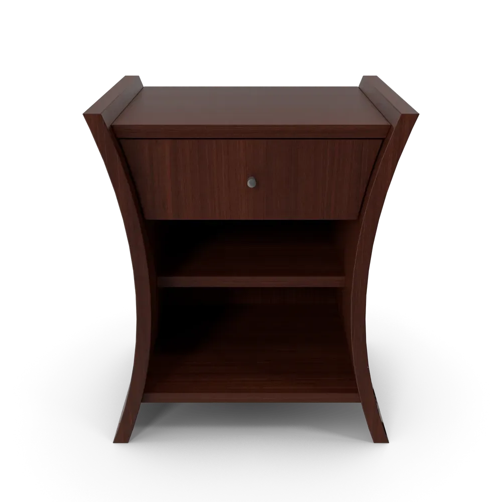 Bedside Table African Cherry, photo 1
