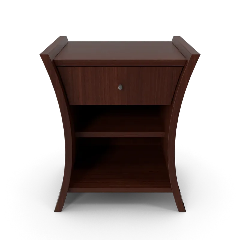 Bedside Table African Cherry, photo 1